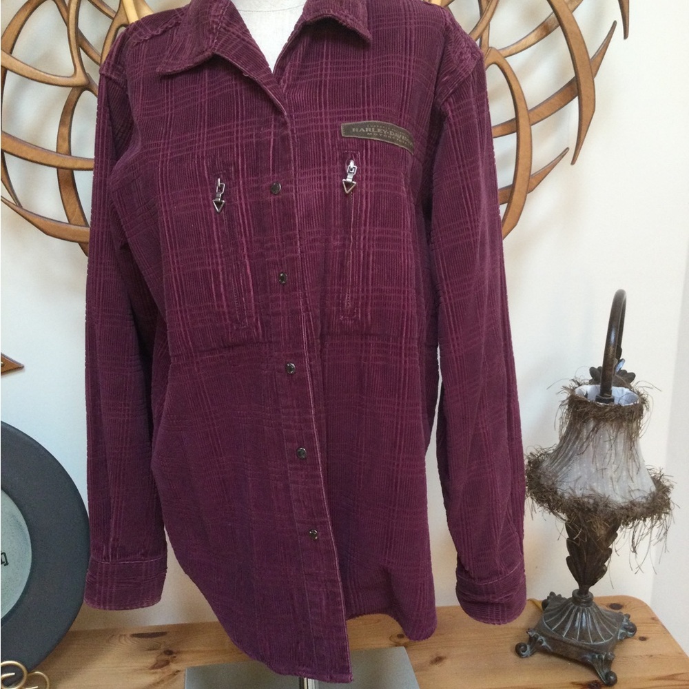 Harley Davidson Corduroy Jacket Sz M